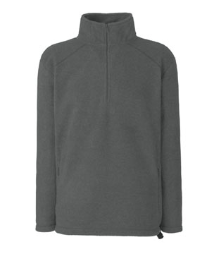 PILE MEZZA ZIP (FRUIT OF THE LOOM ) grigio